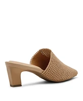 Anne Klein Women's Sianna Knit Block Heel Mules