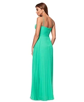 Xscape Petite Halter-Neck Sleeveless Chiffon Gown