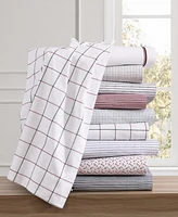 Tommy Hilfiger Printed Cotton Percale 4-Pc. Sheet Set, Full