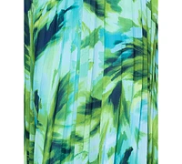 Xscape Women's Sleeveless Printed Chiffon Dress