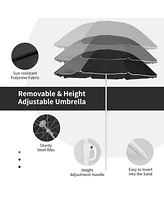 Portable Folding Picnic Double Chair With Umbrella