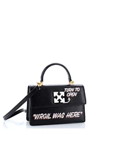 Pre-Owned Off White Jitney 1.4 Bag Printed Leather
