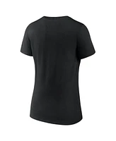 Fanatics Women's Black Pittsburgh Penguins V-Neck T-Shirt
