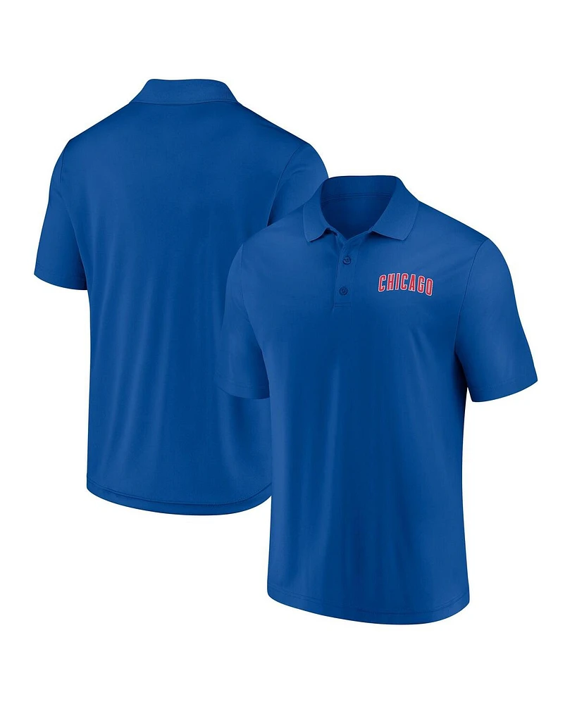 Fanatics Men's Royal Chicago Cubs Primary Logo Polo Shirt