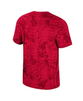 Colosseum Men's Scarlet Ohio State Buckeyes Floral Printed T-Shirt