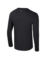 Colosseum Men's Black Michigan State Spartans Color Pop Active Blend 2-Hit Long Sleeve T-Shirt