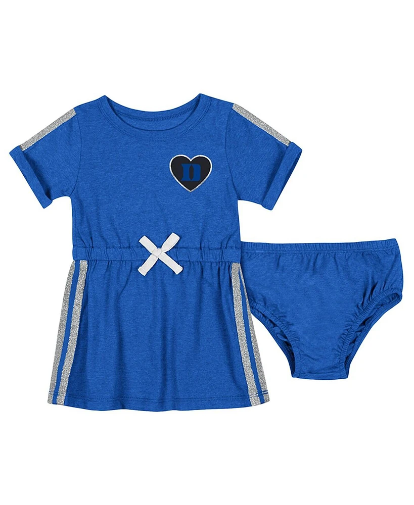 Colosseum Baby Boys and Girls Royal Duke Blue Devils Xur Dress Bloomer Set