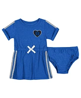 Colosseum Baby Boys and Girls Royal Duke Blue Devils Xur Dress Bloomer Set