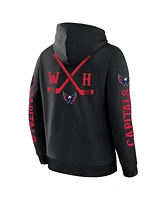Fanatics Men's Black Washington Capitals Big City Legacy Fleece Pullover Hoodie