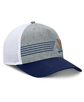 Fanatics Men's Heather Gray/Navy Virginia Cavaliers Profile Trucker Adjustable Hat