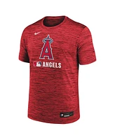 Nike Men's Red Los Angeles Angels Authentic Collection Velocity Performance Practice T-Shirt