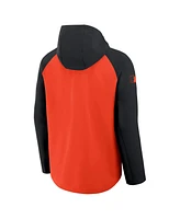 Nike Men's Orange/Black Baltimore Orioles Authentic Collection Raglan Performance Full-Zip Jacket