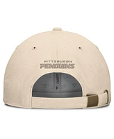 Fanatics Men's Tan Pittsburgh Penguins Front Office Canvas Adjustable Hat