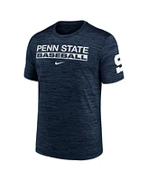 Nike Men's Navy Penn State Nittany Lions Velocity Baseball Wordmark Stack Performance T-Shirt
