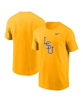 Nike Men's Gold Lsu Tigers Baseball Logo T-Shirt