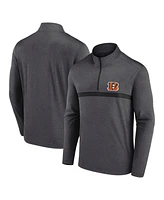 Fanatics Men's Charcoal Cincinnati Bengals Head-to-Head Quarter-Zip Sweatshirt