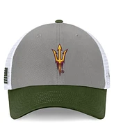 Top of the World Men's Gray/Green Arizona State Sun Devils Oht Military Appreciation Badge Trucker Adjustable Hat