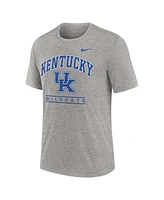 Nike Men's Heather Gray Kentucky Wildcats Arch Over Logo Tri-Blend T-Shirt