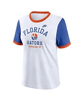 Nike Women's White Florida Gators Legacy Fundamental Expression Tri-Blend T-Shirt