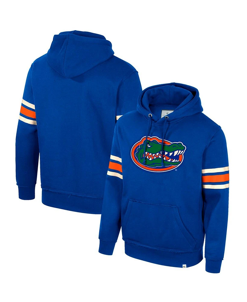 Colosseum Men's Royal Florida Gators Saluting Pullover Hoodie