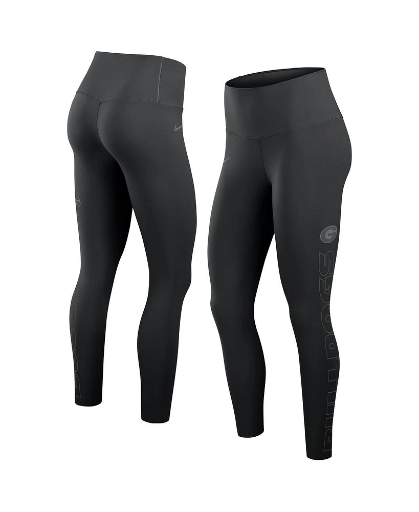Nike Women's Black Georgia Bulldogs Zenvy Performance Leggings