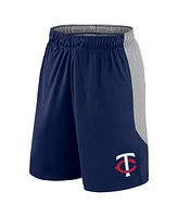 Fanatics Men's Navy/Gray Minnesota Twins Go Hard Shorts