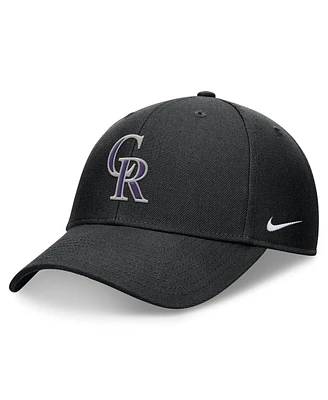 Nike Men's Black Colorado Rockies Club Performance Adjustable Hat