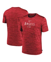 Nike Men's Red Los Angeles Angels Authentic Collection Velocity Performance Practice T-Shirt