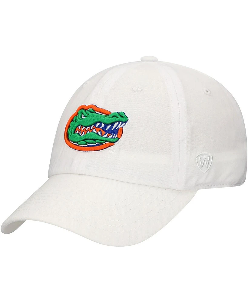 Top of the World Men's White Florida Gators Victory Staple Adjustable Hat