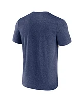 Fanatics Men's Heather Navy Detroit Tigers Front Center T-Shirt