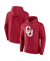Fanatics Men's Crimson Oklahoma Sooners Fleece Pullover Hoodie