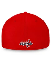 Fanatics Men's Red Washington Capitals Core Primary Logo Flex Hat