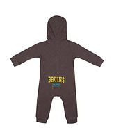 Colosseum Baby Boys and Girls Charcoal Ucla Bruins Zando-Zan Waffle Full-Snap Hooded Romper