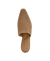 Anne Klein Women's Sianna Knit Block Heel Mules