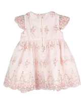 Rare Editions Baby Girls Embroidered Organza Social Dress