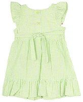 Rare Editions Baby Girls Watermelon Seersucker Dress