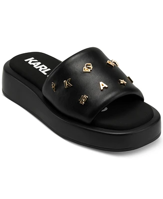 Karl Lagerfeld Paris Women's Opal Studded Sandals