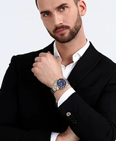 Maserati Men's Date Two-Tone Metal Band Watch, 43mm