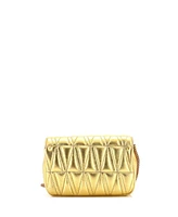 Pre-Owned Versace Mini Virtus Chain Flap Shoulder Bag Quilted Leather
