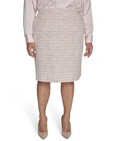 Calvin Klein Plus Tweed Pencil Skirt