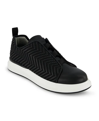 Karl Lagerfeld Paris Men's Front Crossed Slip On Sneakers