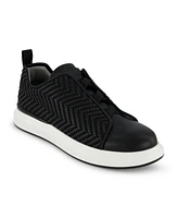 Karl Lagerfeld Paris Men's Front Crossed Slip On Sneakers
