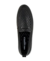 Karl Lagerfeld Paris Men's Woven Slip On Loafers