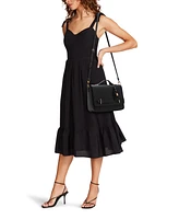 Anne Klein Belted Flap Small Satchel Bag