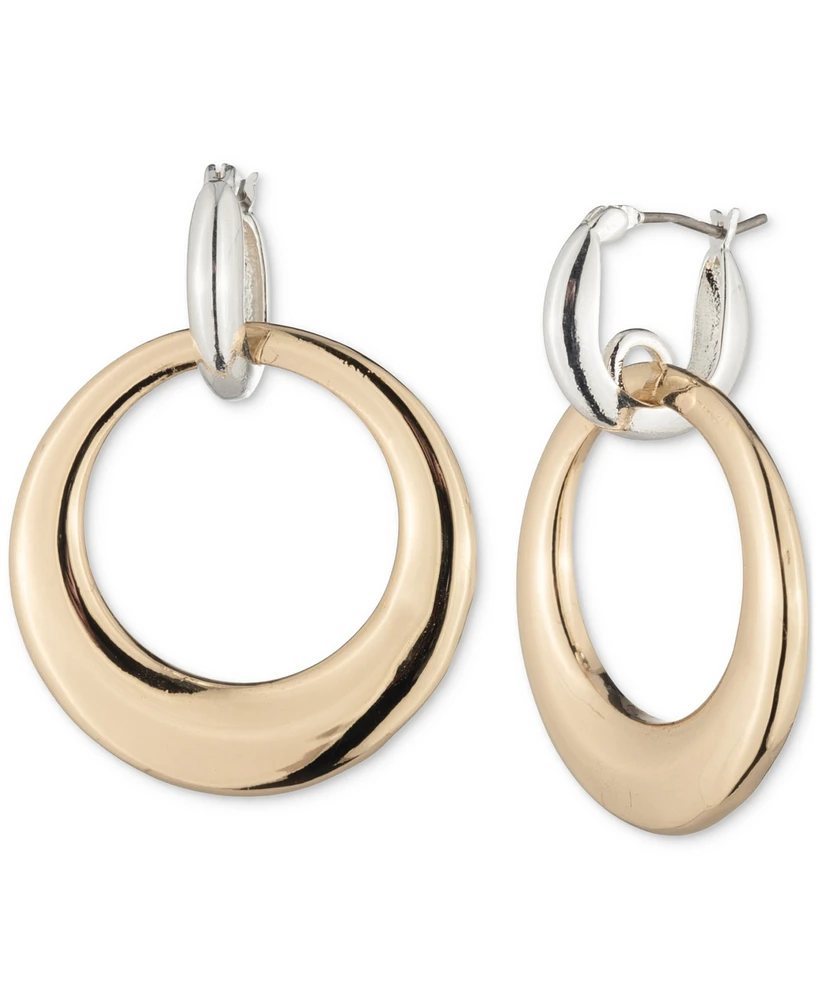 Lauren Ralph Lauren Two-Tone Doorknocker Earrings