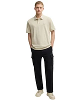 Boss by Hugo Men's Slub Cotton-Linen Polo Shirt