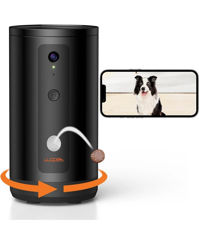 300° Dog Camera with Treat Dispenser, [New 2024] 5G WiFi Pet Camera Treat Tossing for Cats and Dogs, 1080P Hd with Night Vision, 2-Way Audio for