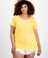 Aveto Trendy Plus Scoop-Neck T-Shirt