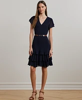 Lauren Ralph Women's Georgette Drop-Waist Dress