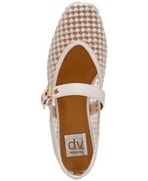 Dv Dolce Vita Women's Mulaney Floral Lace Mesh Mary Jane Flats